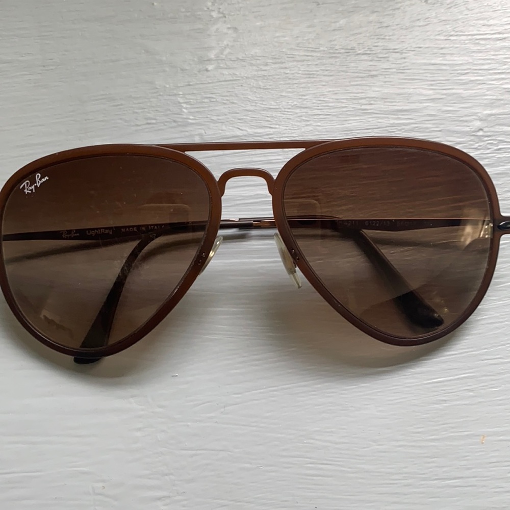 Authentic brown ray bans